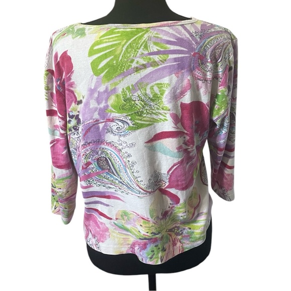 Take Two Paisley/Floral Blouse - Picture 2 of 4